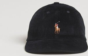 Polo Ralph Lauren Corduroy Cap Polo Black Polo Ralph Lauren Corduroy Cap Polo Black