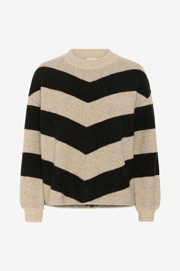 Kaffe Genser kaVerana Knit Pullover Beige