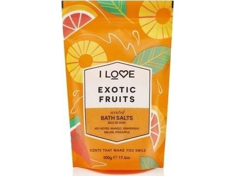 I Love Scented Bath Salts Beroligende Og Avslappende Badesalt Eksotiske Frukter 500G