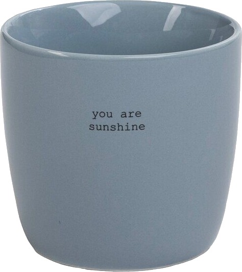 Sögne Home Krus You Are Sunshine 30 cl lys blå
