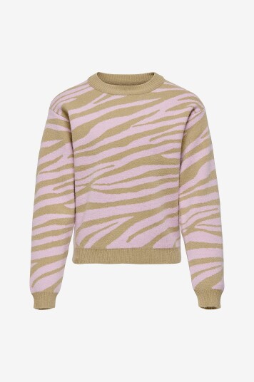 Kids Only Genser kogAnnelina L/S Pullover Knt Grå