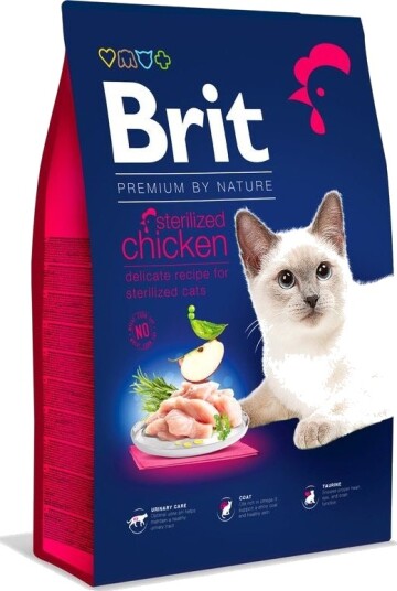 Brit Premium Sterilised Kylling Tørrfôr 800 G