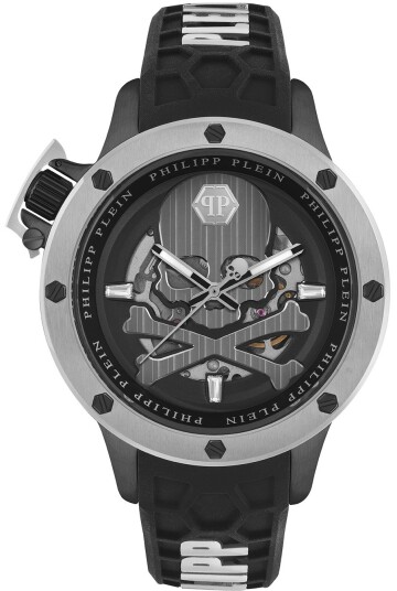 Philipp Plein Herreklokke PWUAA0523 Hyper Sport Sort/Gummi Ø46 mm Philipp Plein Herreklokke PWUAA0523 Hyper Sport Sort/Gummi Ø46 mm