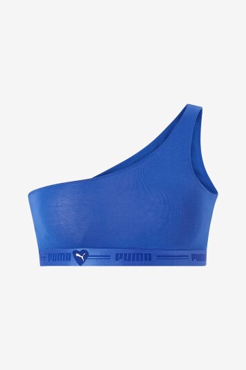 Puma Bh topp Puma Women One Shoulder Heart Top Blå Puma Bh topp Puma Women One Shoulder Heart Top Blå