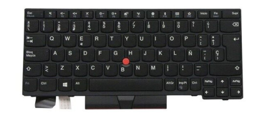 Lenovo Chicony - Brbart tastatur - til utskifting - Spansk - Svart