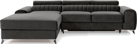 Seksjonssofa Eltap Grayson 278x205x92 cm Nube 5 Grå Venstre