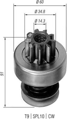 MAGNETI MARELLI 940113020102 Lite tannhjul, starter