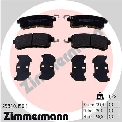 Bremseklosser ZIMMERMANN 25340.150.1 Bremseklosser ZIMMERMANN 25340.150.1