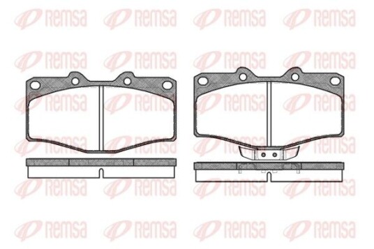 Bremseklosser REMSA 0315.02 Bremseklosser REMSA 0315.02
