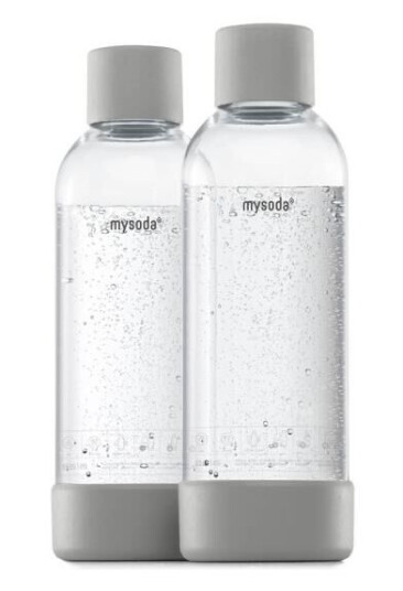 MySoda   Woody flaske 1L 2 stk grå
