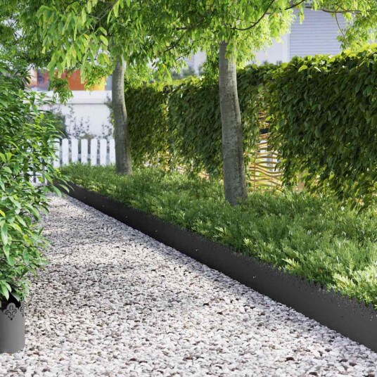 vidaXL Plenkanter 30 pcs Svart 103 x 0,05 x 22 cm Stål