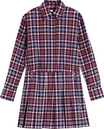Tommy Jeans Tjw Mini Pleated Shirt Dress   Multi/patterned   L