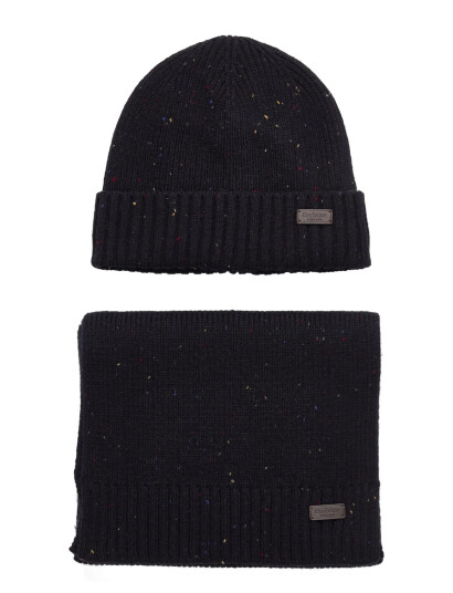 Barbour Barbour Car F Beanie/Scarf Gift Set - Black - ONE SIZE Barbour Barbour Car F Beanie/Scarf Gift Set - Black - ONE SIZE