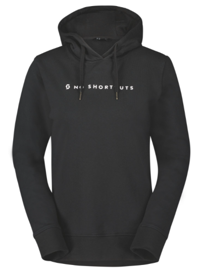 SCOTT No Shortcuts Hoody til Kvinner Sort SCOTT No Shortcuts Hoody til Kvinner Sort