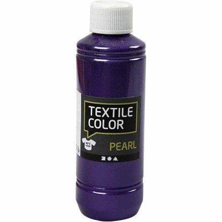 Diverse Tekstilfarge perlemor violet 250 ml 1 fl