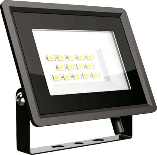 V Tac 10W Led Flomlys Sort Kabinett 4000K