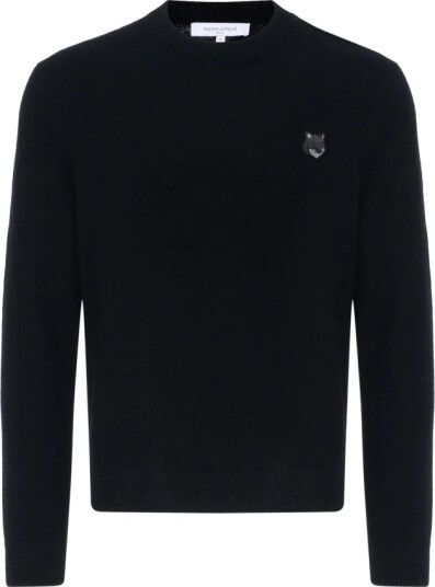 Maison Kitsuné, Herre, Strikkevarer, Svart, M,