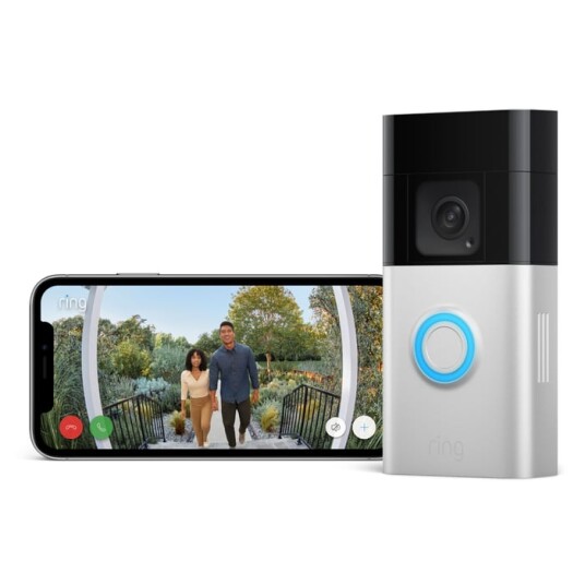 Ring Video Doorbell Plus Trådløs Dørklokke med Kamera Sølv/Sort Ring Video Doorbell Plus Trådløs Dørklokke med Kamera Sølv/Sort