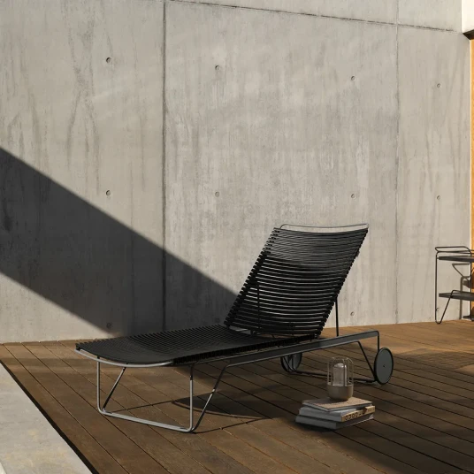 Houe Click Adjustable chaise longue Lemon zest. Frame: Grey Houe Click Adjustable chaise longue Lemon zest. Frame: Grey