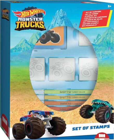 Hot Wheels Stempelsett Inkludert 7 Tusjer Og 4 Stempler Hot Wheels Stempelsett Inkludert 7 Tusjer Og 4 Stempler