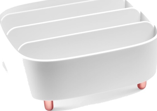 Gillian Jones   Table organizer with 4 compartments   White