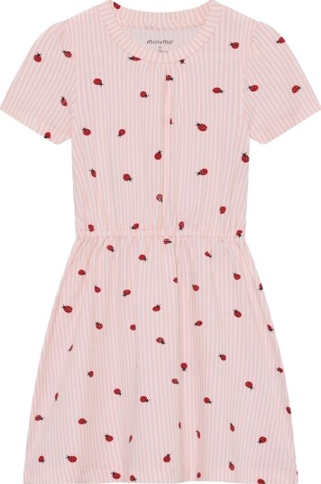 Minymo Dress Ss Aop Pink 98