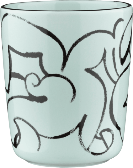 Marimekko Pistilla kopp 25 cl Mint-black