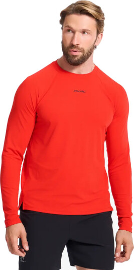 RevolutionRace Pulse Running Long sleeved T shirt Herre Fiery Red Størrelse:XL Herre > Overdeler > Langermede skjorter