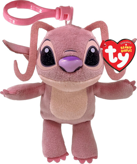 TY Angel - Alien Pink Floppy Clip - Pink - 9.5 CM