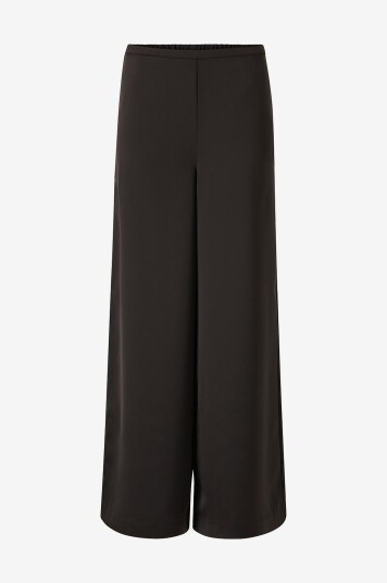 Selected Femme Bukser slfTasja HW Extra Wide Pant Svart