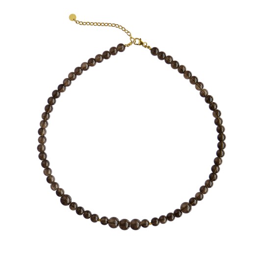 Stine A Jewelry Cherie Bon Bon Necklace Mocha Gullfarge Brun 460 mm