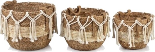 Mondex Affek Design Bali Sett 3 Stk L 33X27 Cm M 29X24 Cm S 24X21 Cm