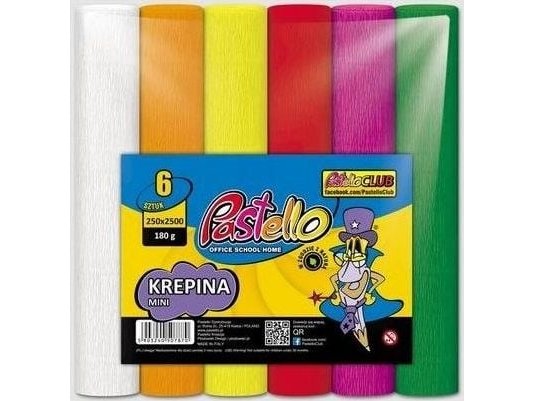 Krepppapir Krepppapir Pastello Mini 6 Farger Blanding Intensivt Krepppapir Krepppapir Krepppapir Pastello Mini 6 Farger Blanding Intensivt Krepppapir