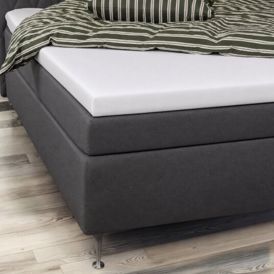 Nature By Borg Bambuslaken   Konvoluttlaken 160x200x8 cm   Hvit   100% bambus   Laken til overmadrass