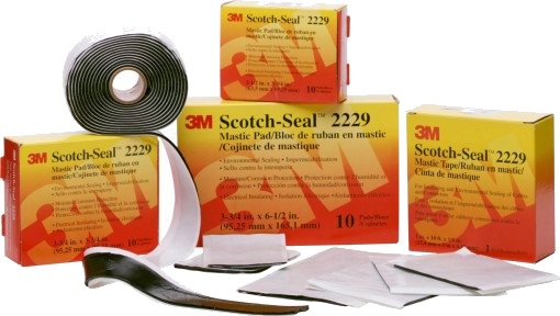 3Mtm Scotch Sealtm 2229 "Ler Tapen" Isolationsmasse Mastik Til Forsegling Blød Formbar Bxl 25 Mm X 3Mtm Scotch Sealtm 2229 "Ler Tapen" Isolationsmasse Mastik Til Forsegling Blød Formbar Bxl 25 Mm X