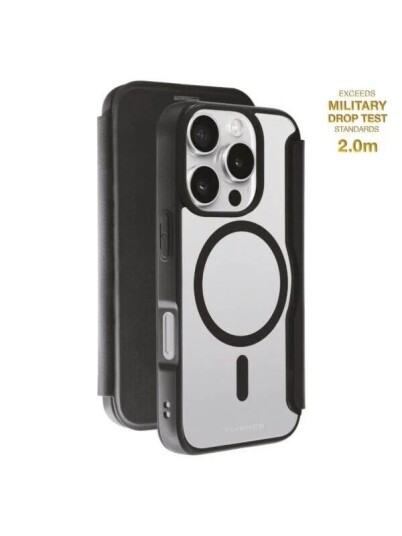 Vivanco Mag Wallet for iPhone 16 Pro Black