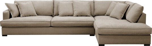 Rossita Lyx 4 seters Høyrevendt L formet Extra Dyp Sjeselongsofa i Stoff Brun Stoff Rossita Lyx 4 seters Høyrevendt L formet Extra Dyp Sjeselongsofa i Stoff Brun Stoff