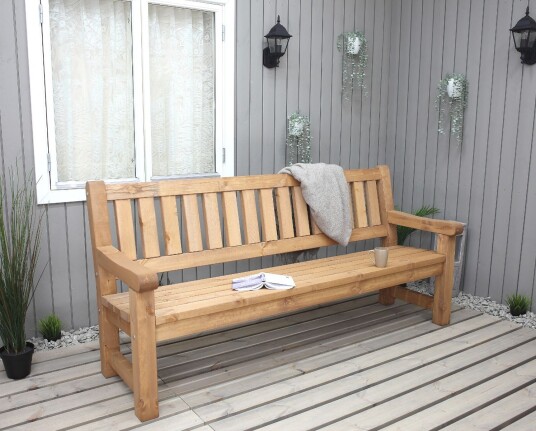 Hagebenk Grenen 204 cm