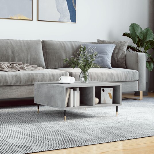 Salongbord betonggrå 60x60x30 cm konstruert tre 8720845906832