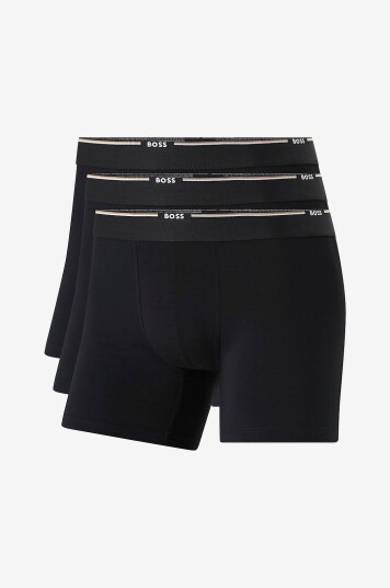 Hugo Boss BOSS Boksershorts BoxerBr Bamboo 3 pakning Svart