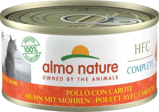 Almo Nature Hfc Våtfôr Complete Høns Med Gulrot 24 X 70 G