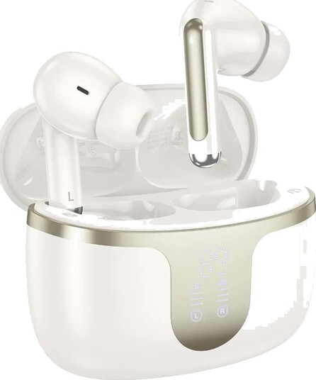 Hoco EQ10 True Wireless Ørepropper Milky White Hoco EQ10 True Wireless Ørepropper Milky White