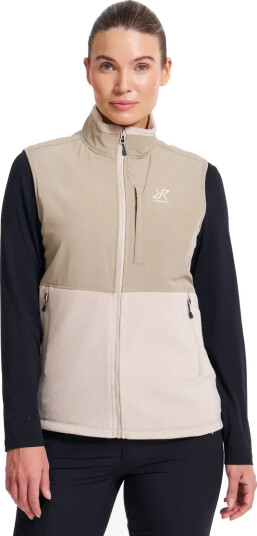 Revolutionrace River Hybrid Fleece Vest Dame Peyote S Dame Overdeler Fleece & midlayers