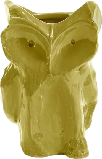 After Midnight Owl vase S Yellow