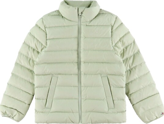 Tommy Hilfiger Dunjakke Light Down Tåkete Sage Green Tommy Hilfiger 7 år (122) Dunjakke Grønn