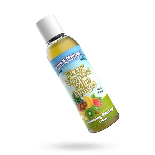FLAVORED MASSAGE OIL - FIZZY TROPICAL WINE DELIGHT FLAVORED MASSAGE OIL - FIZZY TROPICAL WINE DELIGHT