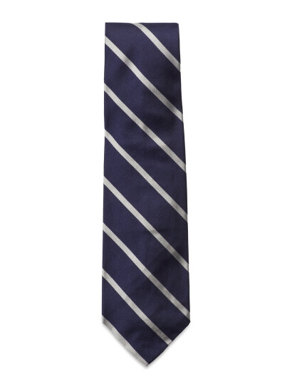 Polo Ralph Lauren Striped Silk Repp Narrow Tie Navy ONE SIZE Polo Ralph Lauren Striped Silk Repp Narrow Tie Navy ONE SIZE