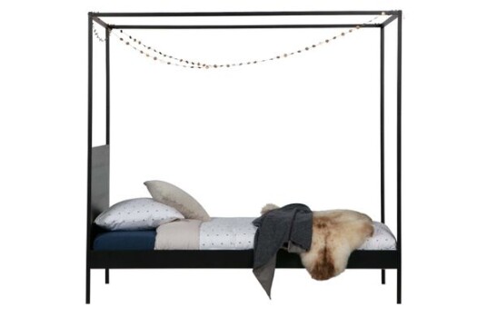 Woood Dani Sengeramme - Svart Metall, 200x90 Unoliving 1730096-01-0 1680993-01-08
