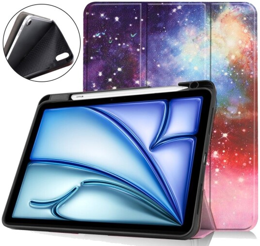 Trolsk Deksel Stjernehimmel med Apple Pencil-plass iPad Air 11 (2024-2026)