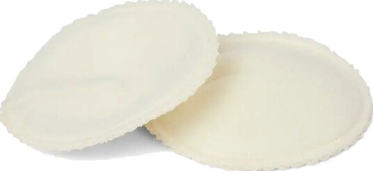 Smallstuff Breast Feeding Pads M, Dia. 13 Cm., Meriono Wool, Off. White - OFF. WHITE - S